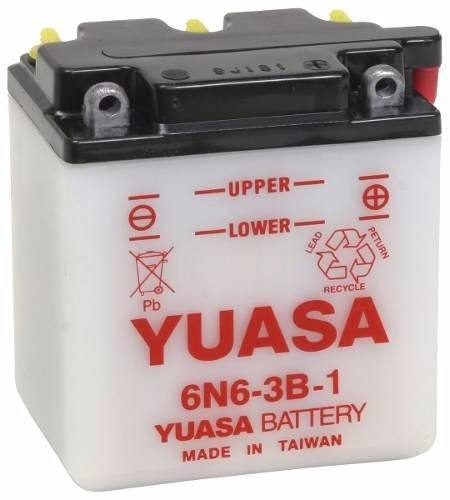 Bateria Para Motos Yuasa 6n6-3b-1 6v 6ah
