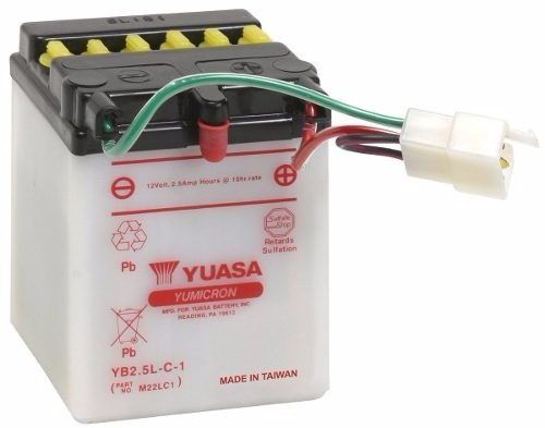Bateria Para Motos Yuasa Yb2.5l-c 12v 2.5ah