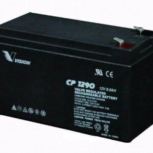 Batería Vision Cp1290 12v 9 Ah Para Sistema De Alarmas